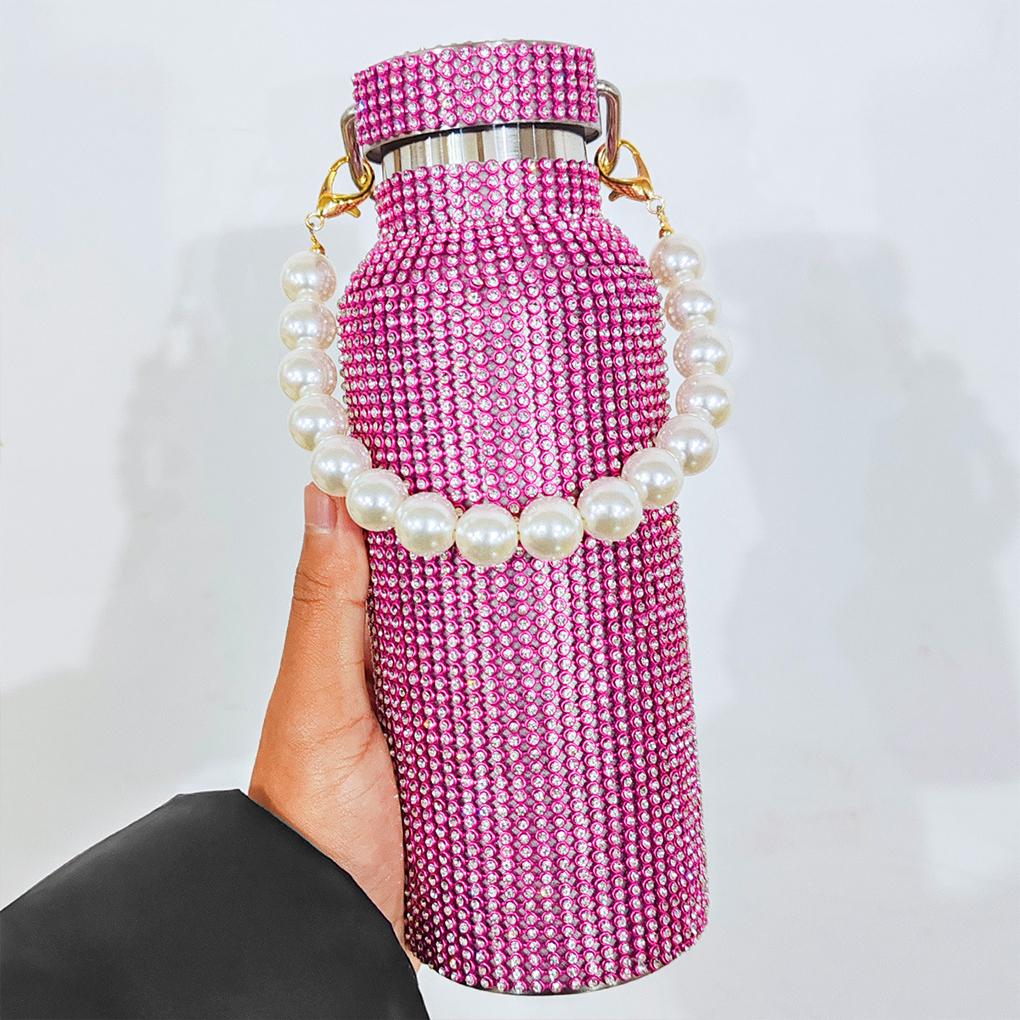 Sparkling Diamond Thermal Bottle Large Capacity For 6-12 Hours Holding Time Insulated Water Bottle