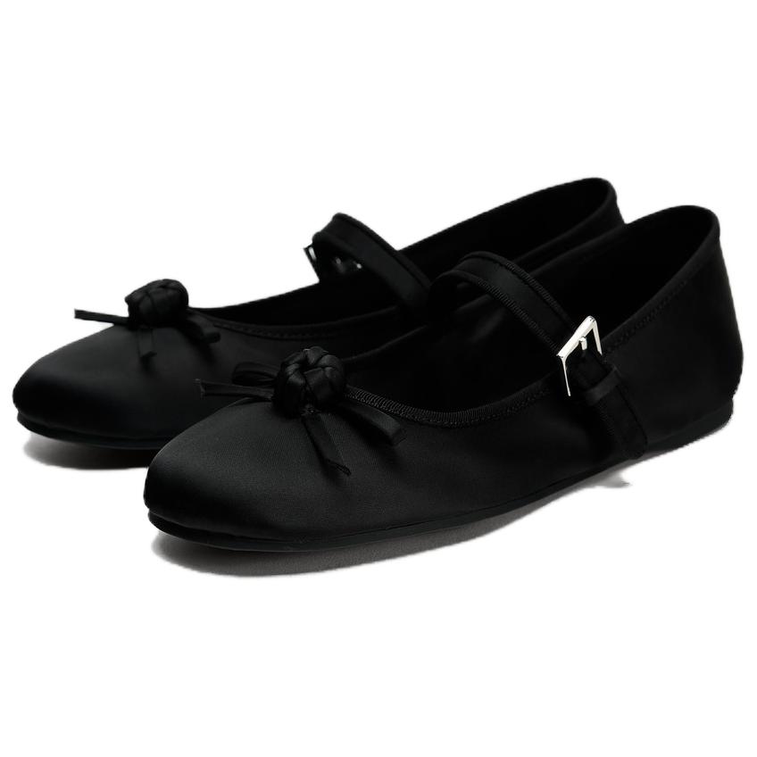 Zara AO Yes X Polyester Fashionable Stylish Personality Mary Jane Shoes Women Shoes Black 11819510-38