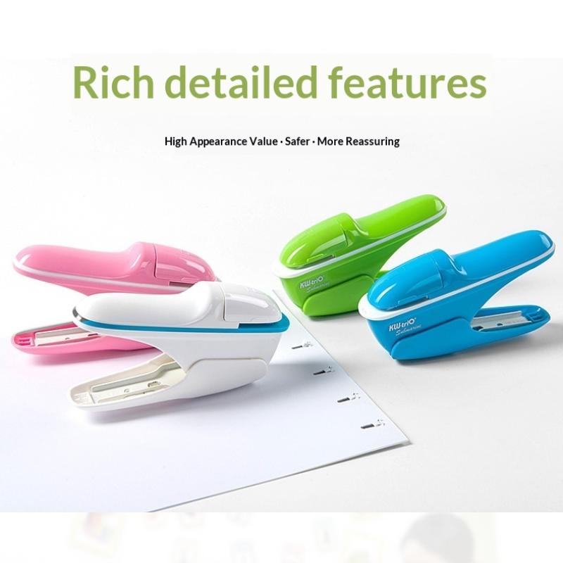 Heftgerät ohne Klammern für den Schreibtisch, zum Fixieren von bis zu 8 Blättern, für Zuhause, Schule, Büro, Schreibtisch-Heftgerät, Ticket-Papier und Dokumentenbindung