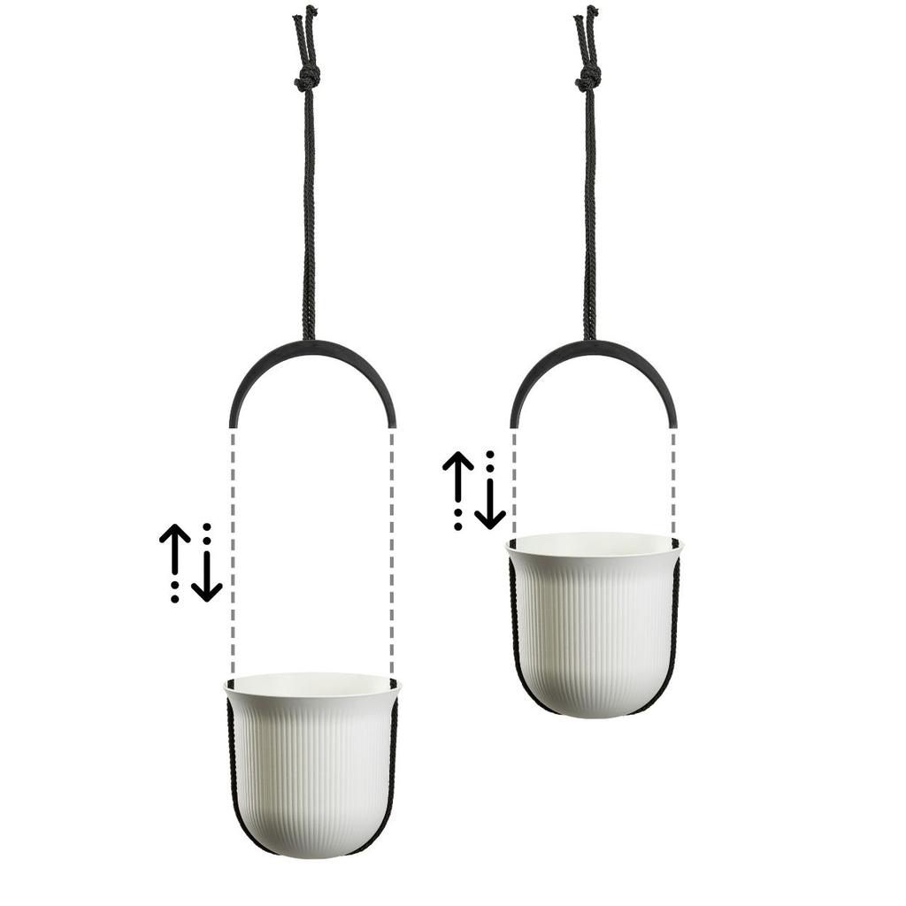 Aera Hang Recycled Cream Hanging Pot 17.9 Cm