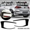 Rear Bumper Splitter Canard Fog Lamp Light Trim For VW For Golf 7 MK7 GTI R GTD 2012 2013 2014 2015