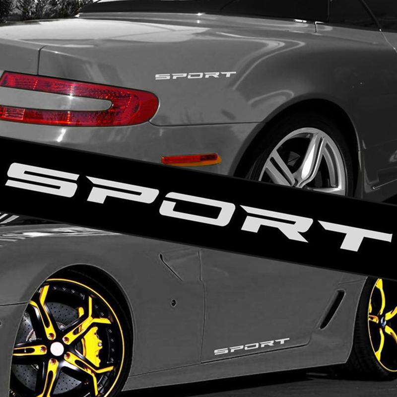4Pcs SPORT Car Stickers Wheels Rims Racing Stripes Car Fashion Decorative Stickers Emblem Car Styling Car SUV Truck Accessories