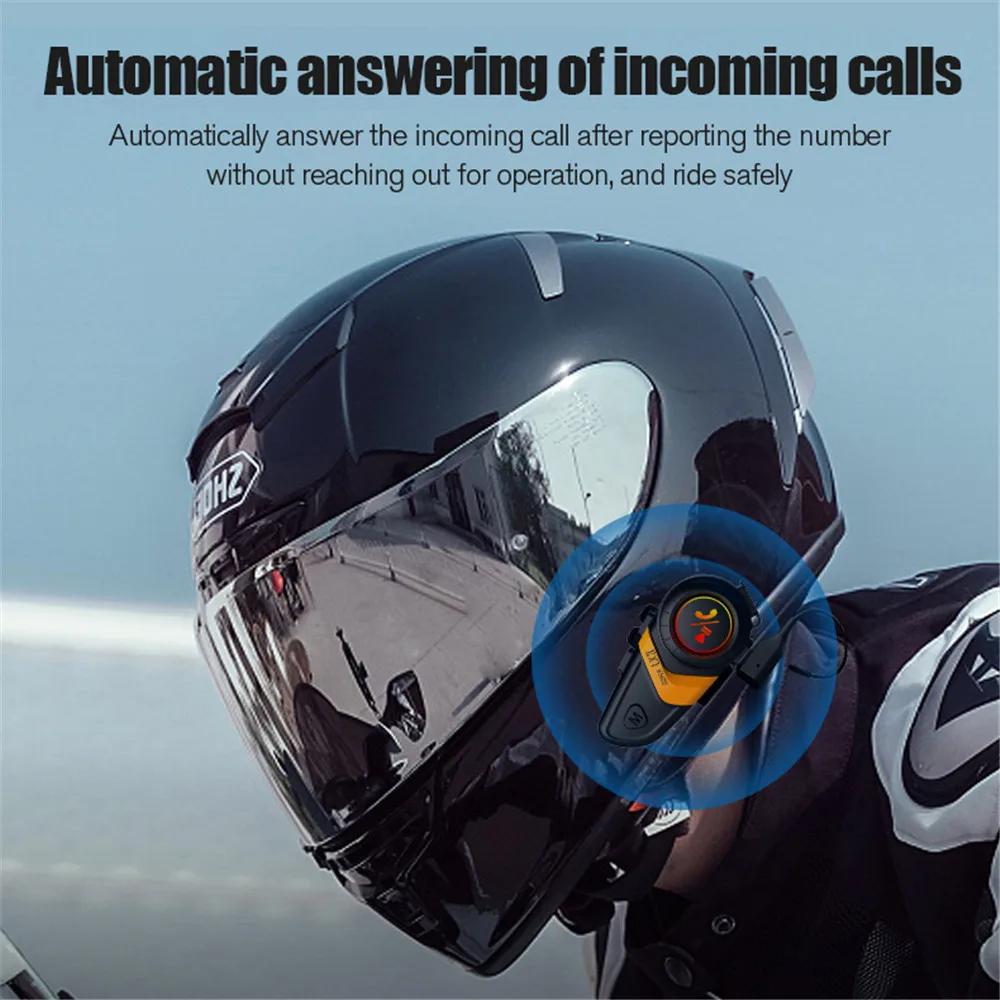 1/2x LX3 Bluetooth Intercom Motorcycle helmet bluetooth headset 2 Rider intercomunicador Moto Interphone Headset Wireless BT5.0