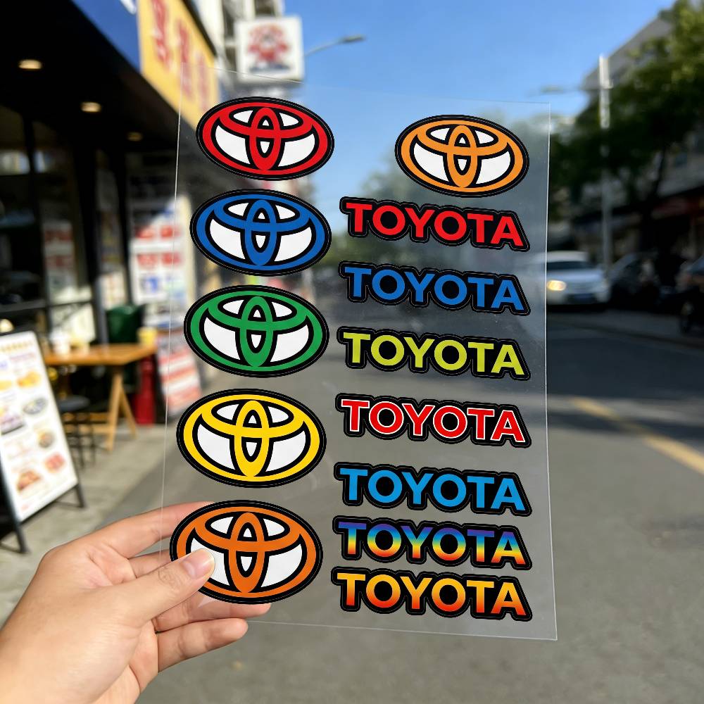 FOR TOYOTA TRO GR All Purpose Reflective Waterproof Scratch Blocker Decal Car Bike Helmet Cup Refrigerator Decorative Stickers