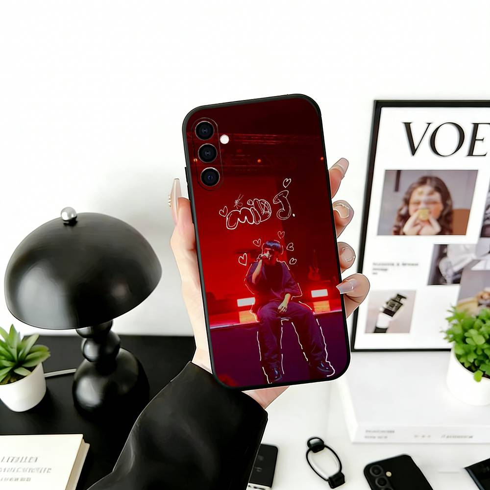 M-Milo J Phone Case For Samsung Galaxy A73,A72,A71,A70,A53,A52,A51,Others Soft Black Cover