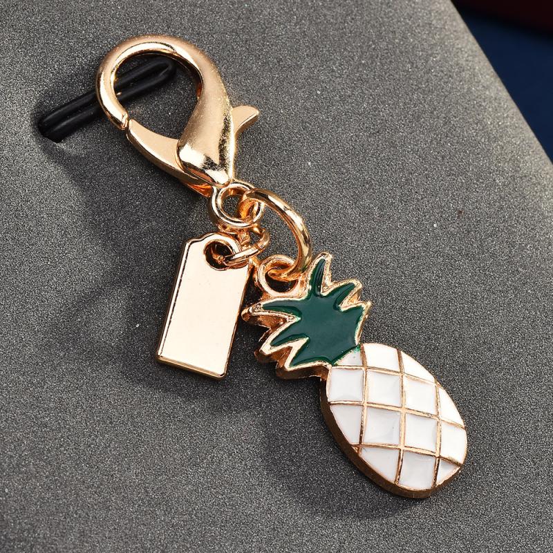 Exquisite High-End Fruit Vegetable Series Keychains For Women Bag Pendant Charm Car Keyring Jewelry Gift Decoration Accessories