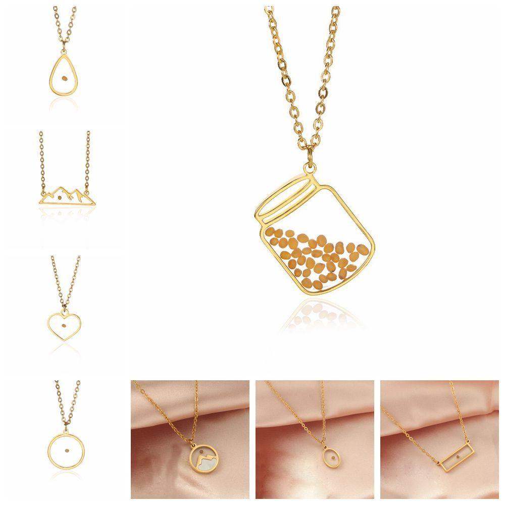

Gold Color Pendant Necklace Silver Color Chain Necklace New Mustard Seed Necklace 5