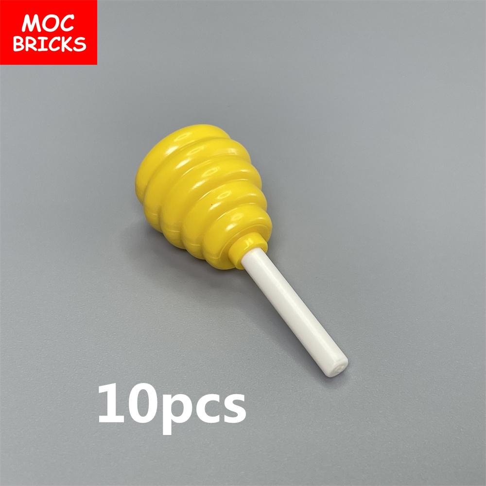 MOC Bricks Cotton Candy Cart City Street View Roadside Stalls Building Blocks Toys for Children Assemble DIY Dolls