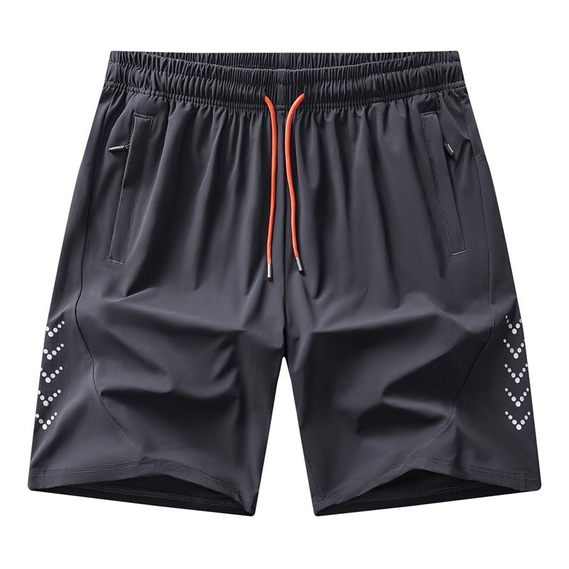 

Shorts European Size English Three-quarter Pants Casual Sports Beach Pants Quick-drying Pants 2XL темно-серого