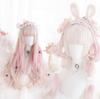 RyuuCos Lolita Wig, Long Hair, Curly, Pink, Gradient, Cosplay, Heat Resistant, Costume, Gift, Event, Halloween, Christmas, School Festival, Cultural