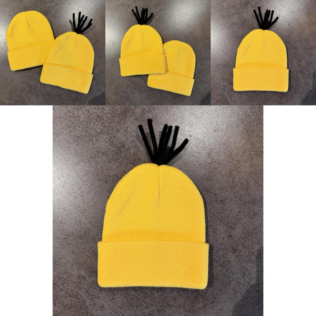 Minions-Strickmütze für warme Wintertage und Streetwear-Mode