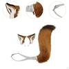 Ears and Tail Headwear Realistic Adjustable Belt for Women Cosplay Props