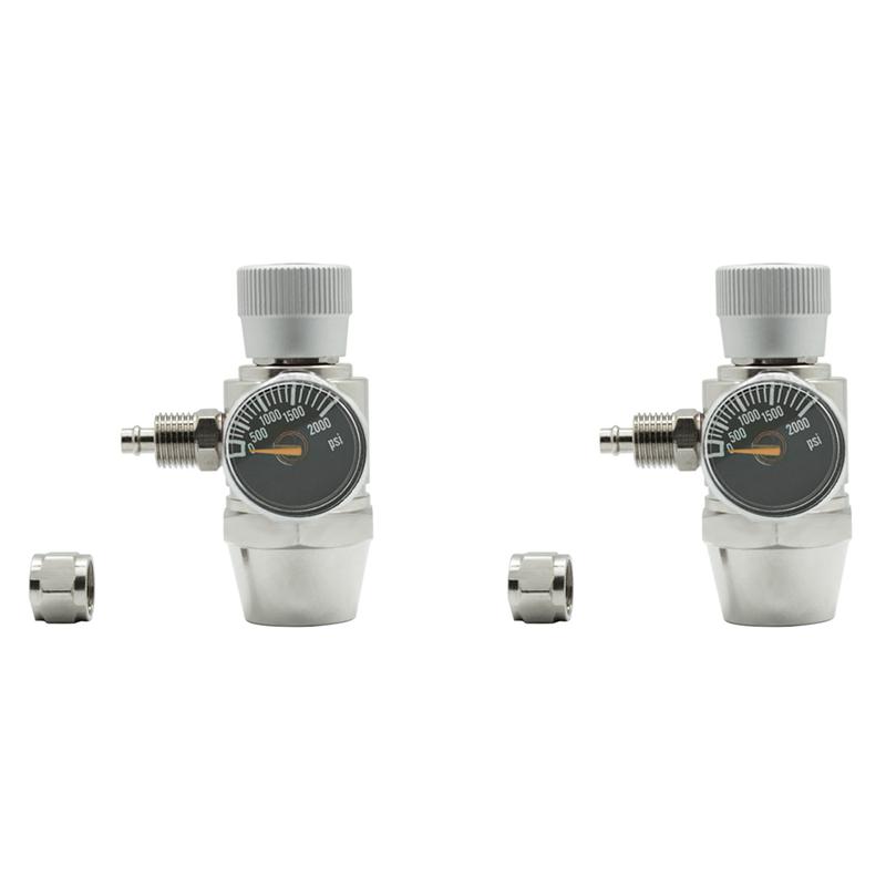 Fresh 2X Aquarium CO2 Regulator 2000Psi Pressure Gauge For 6Mm Suction Tube 5/8-18UNF