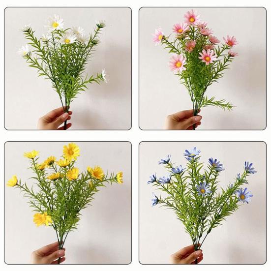 1 Bouquet Realistic Artificial Flower 15 Forks Fade-resistant No Watering Lifelike Artificial Plant Home Decoration Adult Sex Wear