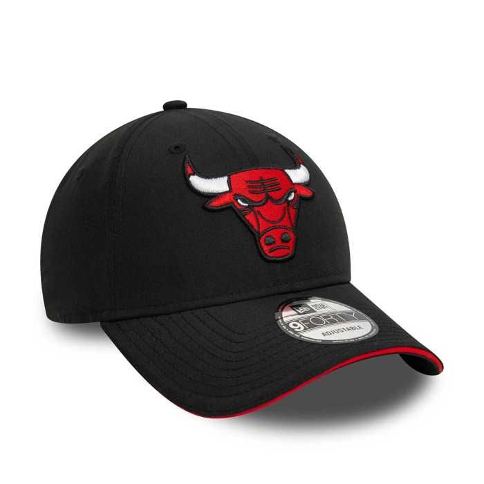 Casquette - NEW ERA - 9Forty - Noir - Logo Chicago Bulls - Taille réglable