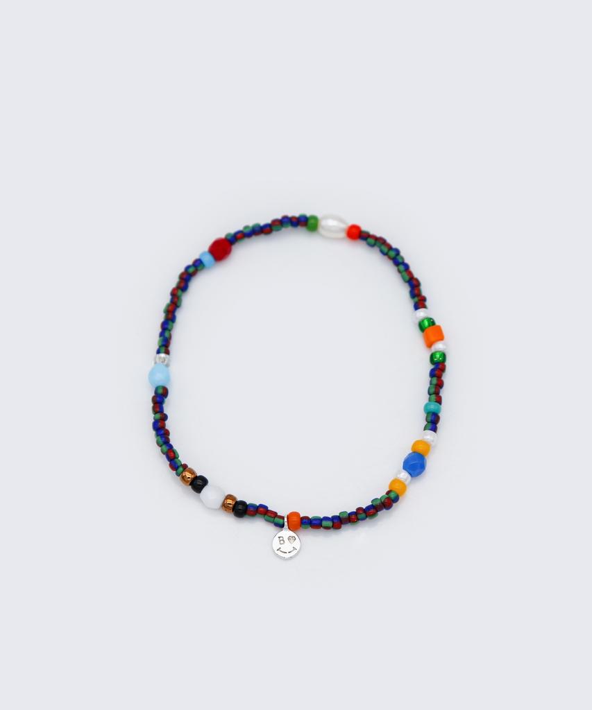 Bonbeau Tropic Play Color Beads Bracelet Mini Smile Charm Tropic Color Beads Bracelet