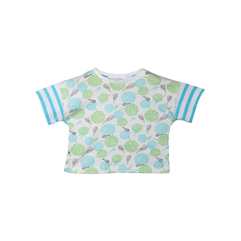 Mix N Match Print T-Shirt Turquoise 9-12 Months бирюзовый
