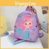 Cat Mermaid Dinosaur Shark Patterns Backpack Breathable Nylon Straps Shoulder