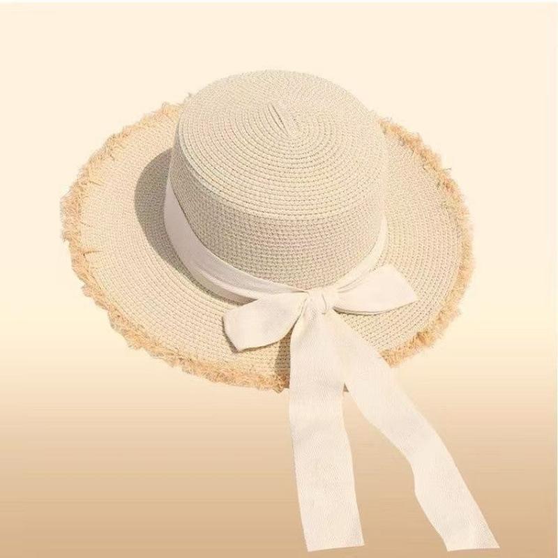 Hepburn Style French Women's Summer Big Brim Sunshade Sun Hat Seaside Vacation Beach Sun Hat