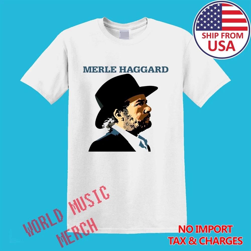 

Merle Haggard Poster Men s White Size S-5XL M