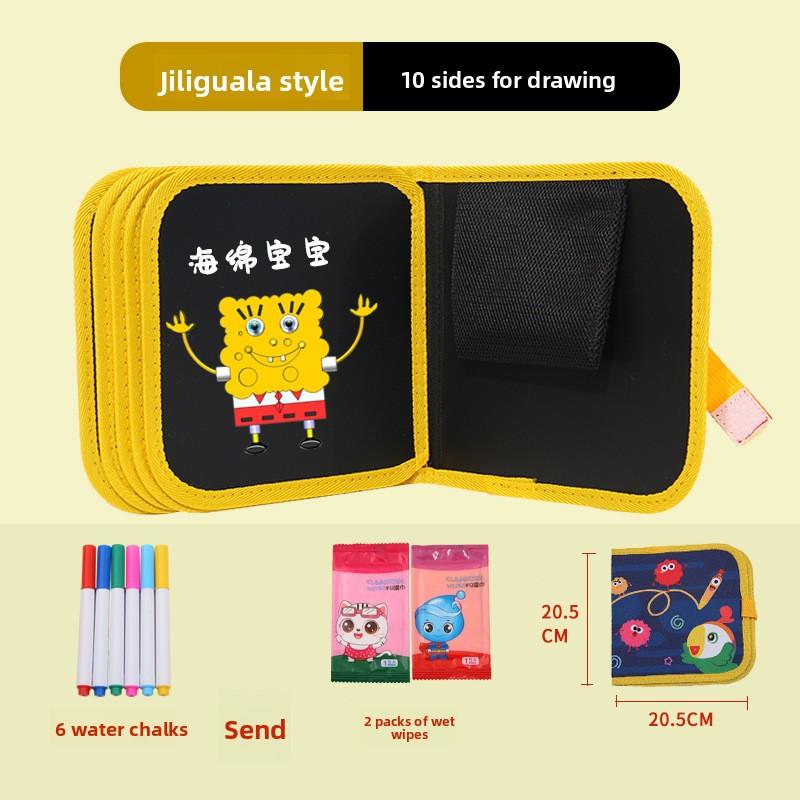 Children's Drawing Board Erasable Painting Book Coloring Water Chalk Cartoon Household Multi-functional Graffiti Drawing Board