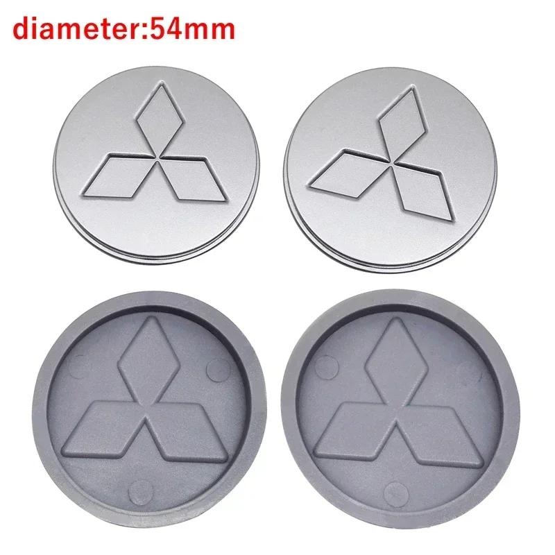 Cyxmtz1 4pcs/set Car Wheel Center Hub Caps for Mitsubishi Ralliart Lancer ASX Colt Pajero Outlander Eclipse Delica Hubcaps Accessories