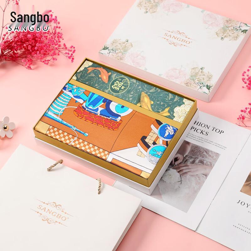 

Набор: большой квадратный платок Sangbo и зонт, меняющий цвет One Size