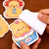 Cartoon Custard Bear Gift Sticky Notes Cute Message High Value Hand Account Decoration Material N Times Kawai Stationery Lovely