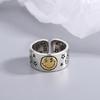 Fashionable Smile Face Star Opening Ring with Adjustable Fit Fashion Statement Ring Stylish Finger Accessories