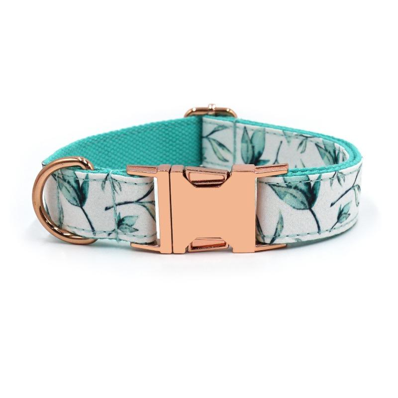 Cute Printed Pet Dog Collar Laser Engraved Dog Collar