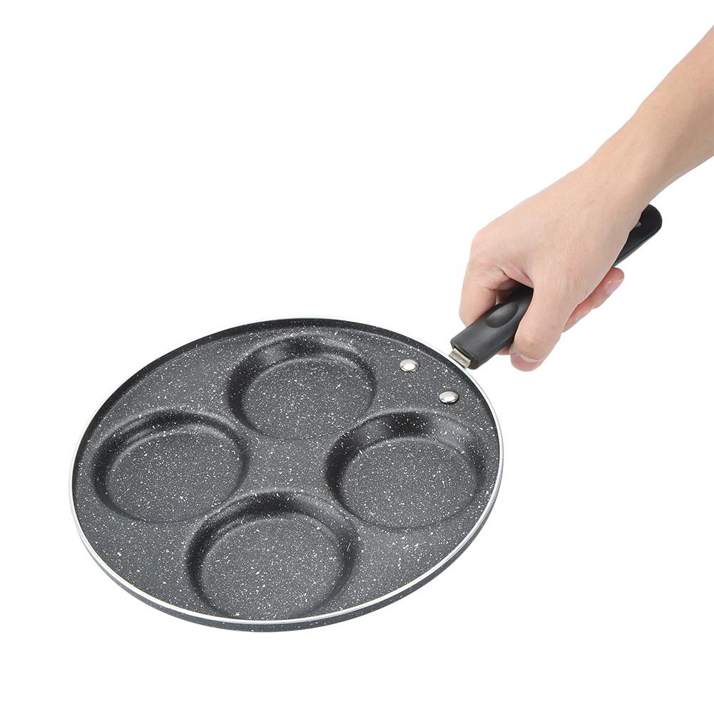 4 Holes Non Stick Coating Frying Pan Home Kitchen Cookware Cooking Tool for Fried Eggs