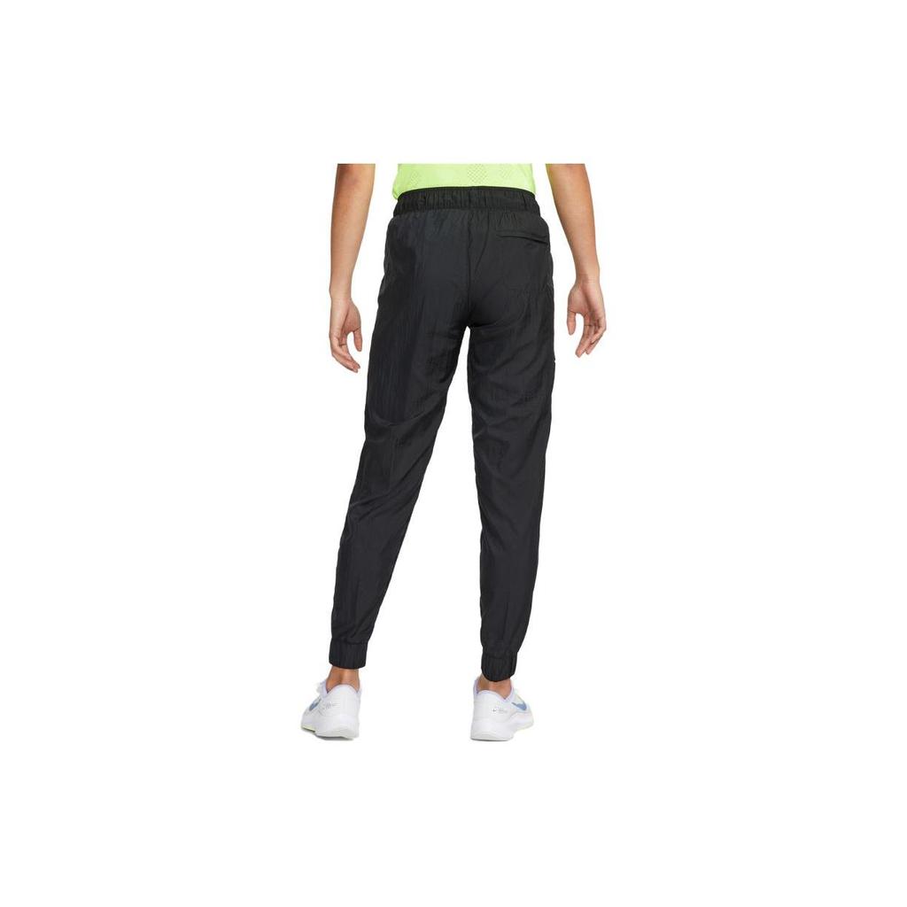 Nike Air Solid Logo Woven Breathable Casual Knit Sports Pants Women pants Black DJ0904-010