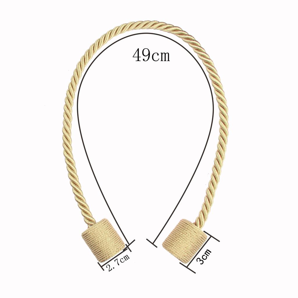 1Pc Magnetic Curtain Tieback Room Accessories Cylinder Hanging Ball Window Drape Holder Buckle Strap Rope Curtain Decoration
