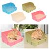 Rabbit Litter Box Cage Toilet Bedding Box for Small Animals Chinchillas Rats