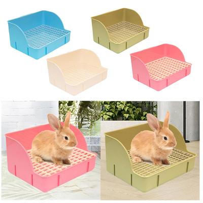 Kaninchen Katzenklo Käfig Toilette Einstreu Box für Kleintiere Chinchillas Ratten