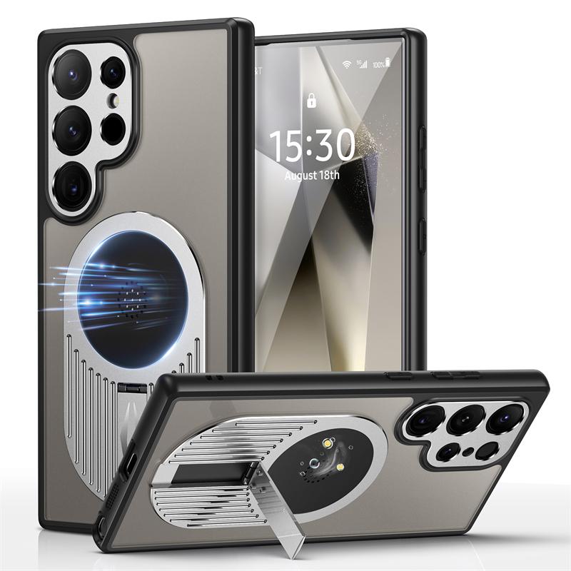 

Для Samsung Galaxy S24 S23 S22 Ultra чехол с магнитной зарядкой Berlin Heat Dissipation Fragrance Holder матовый защитный чехол For Samsung S22Ultra серебряный