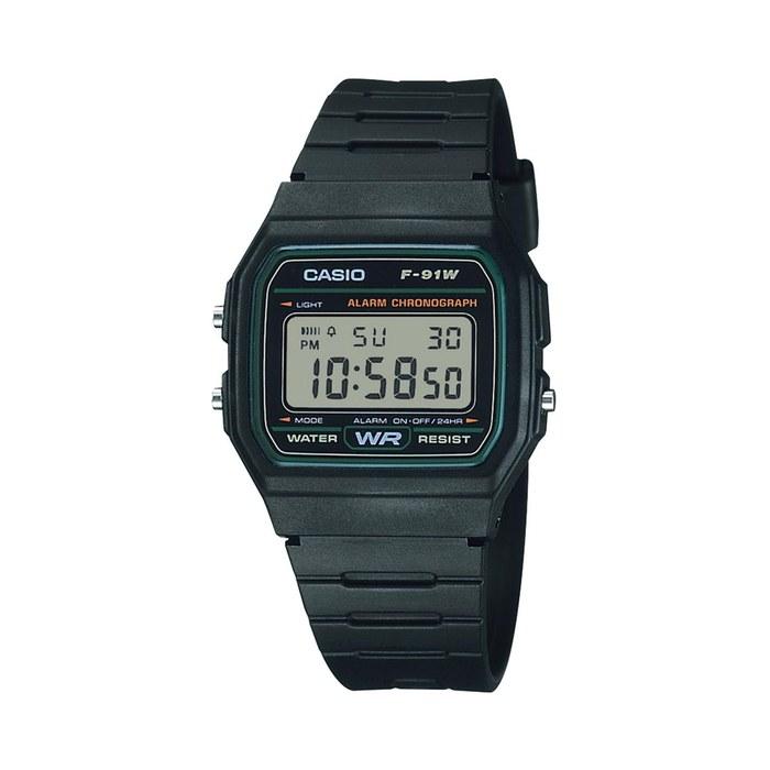 [Casio] Watch Casio Collection F-91W-3JH Men s Green/Green 1 Count