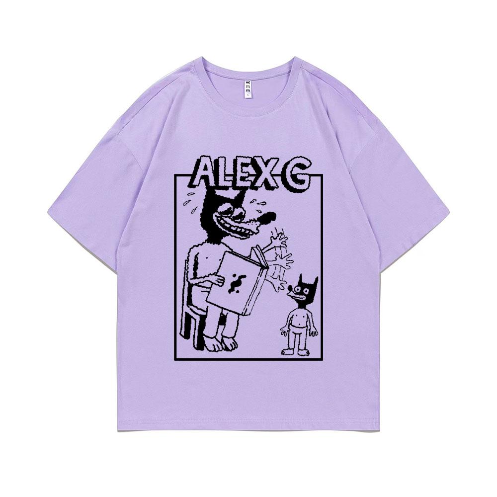 Funny Sandy Alex G Storytelling Logo Graphic Print Tshirt Summer Men Women Causal Pure Cotton T-shirt Male Fashion Vintage Tees
