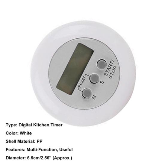 Kitchen Tool Cooking Digital 99 Minutes Count Down Up LCD Timer Alarm Reminder