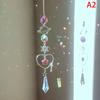 1Pc  Wind Chime Moon Sun Star Catcher Diamond Prisms Pendant Dream Catcher Rainbow Hanging Drop Home Windchime