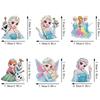 6Pcs Ice and Snow Series Diamond Art Fridge Magnet Diamond Painting Refrigerator Magnet DIY Fridge Stickers for Fridge Whiteboards