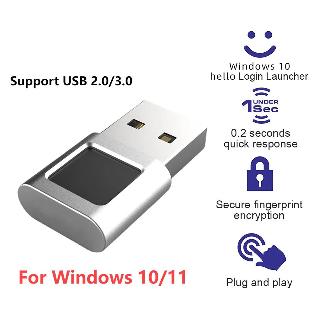 U6 U7 U8 USB Fingerprint Reader For Windows 10 Hello PC Laptop Fingerprint Reader Password-Free Login USB Module