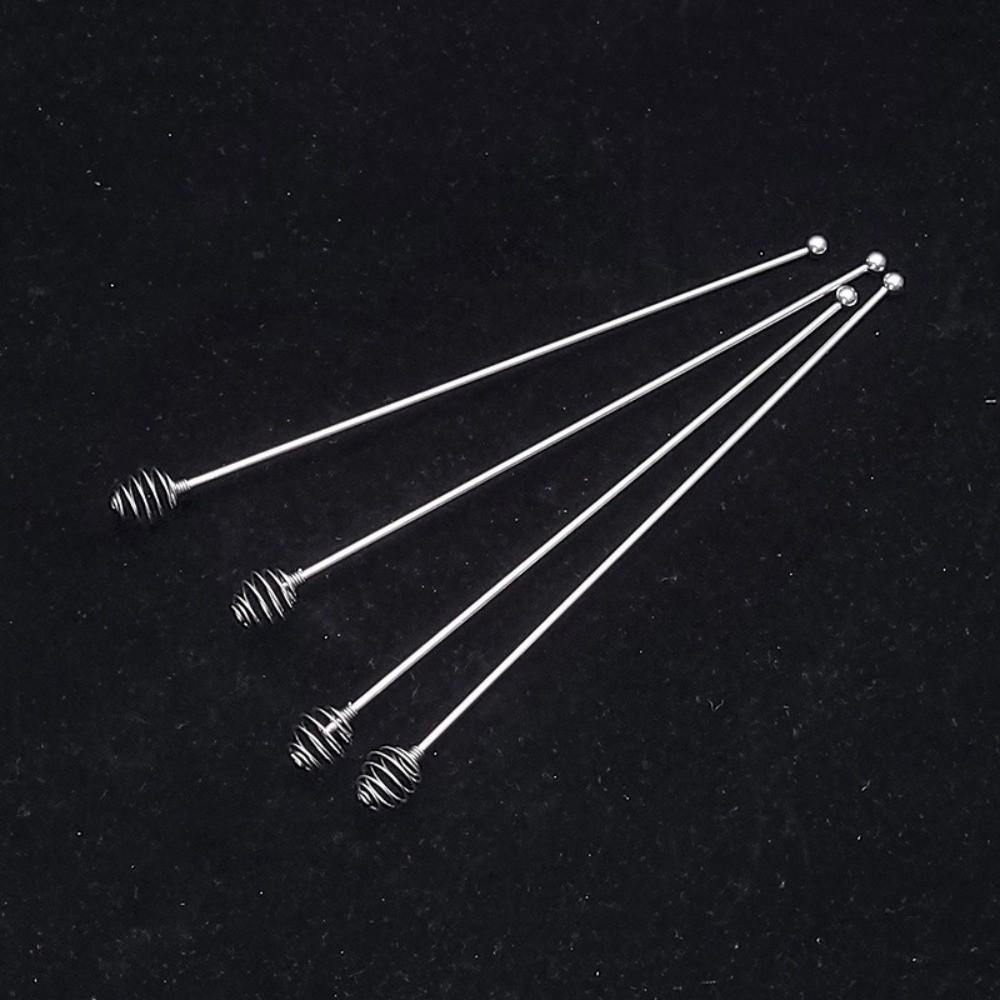 4pcs Multi-Function Stainless Steel Stirrer Long Handle Honey Mixing Stirrers  Kitchen