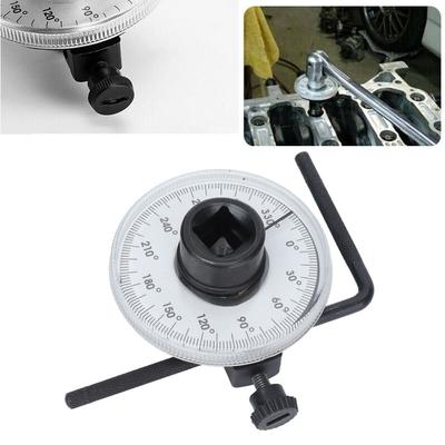 1/2 Inch Drive Torque Angle Gauge Tool 360 Degree Adjustable Chrome Vanadium Steel Torque Wrench Angle Gauge 0-360° Scale