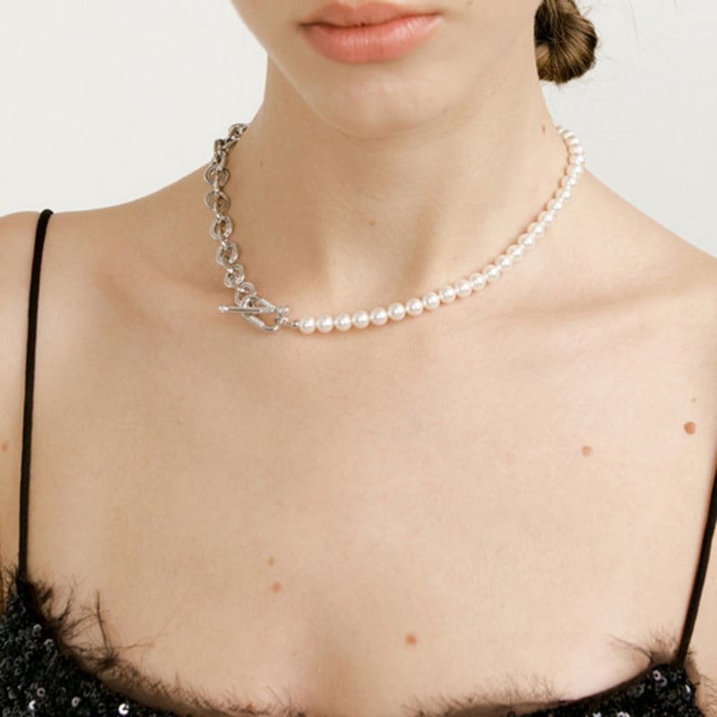 

MATIAS Donut ring Necklace Silver