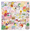 100PCS Waterproof Cute Cartoon Stickers for Refrigerators & Phones - Creative DIY Decoration for Kids