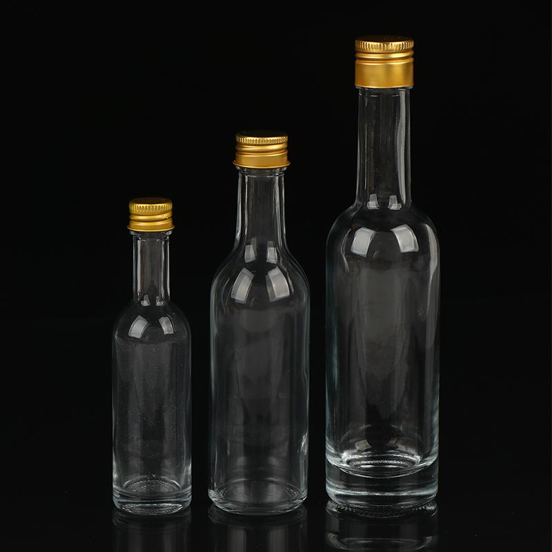 1Pc 50/100/150Ml Transparent Empty Whisky Glass Liquor Bottle For Alcohol Wedding Gifts Wine Mini Container Storage Favour