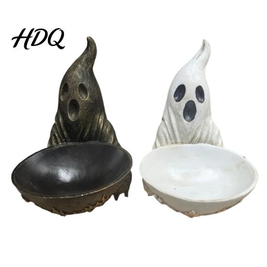 Cute Halloween Decor for Entrance Ghost Jewelry Dish Durable Resin Storage Bowl Decorative Fall Resistant Holder Retro Figurine Tray Rings