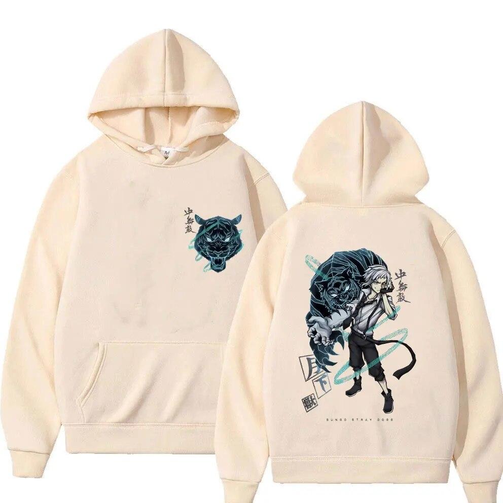 Anime Bungo Stray Dogs Nakajima Atsushi Graphic Print Hoodie Unisex Vintage Unisexga Sweatshirt Unisex Casual Oversized Hooded Pullover