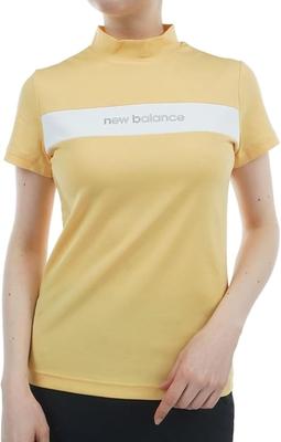 Golf Short Sleeve Mock Neck Shirt Border 0 Women's (Stretchy/Logo Pattern) / 012-5166501 150_Orange [S]